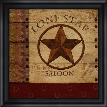 Framed Lone Star Print