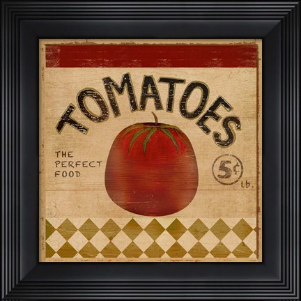 Framed Tomatoes II Print