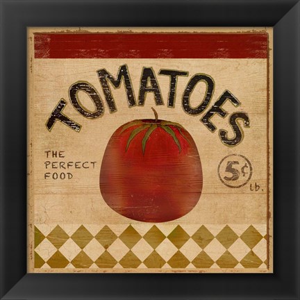 Framed Tomatoes II Print