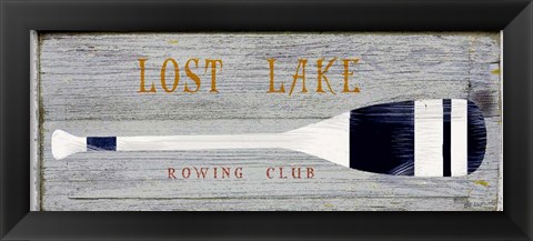 Framed Lost Lake Rowing Print