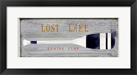 Framed Lost Lake Rowing Print