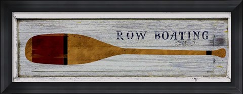 Framed Row Boating Print