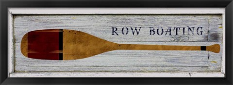 Framed Row Boating Print