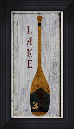Framed Lake Oar Print