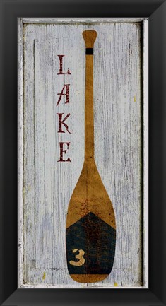 Framed Lake Oar Print