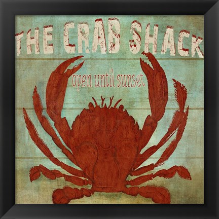 Framed Crab Shack Print