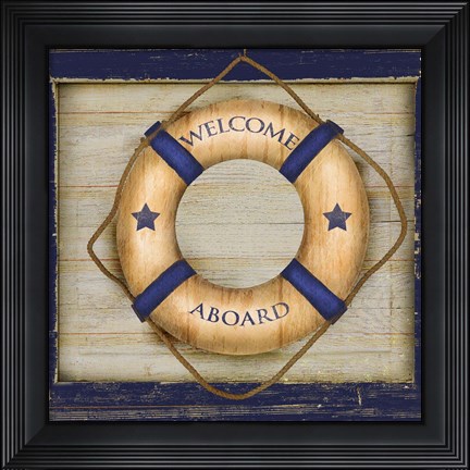 Framed Welcome Aboard Print