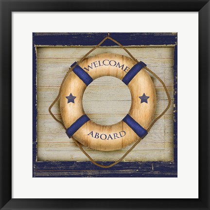 Framed Welcome Aboard Print