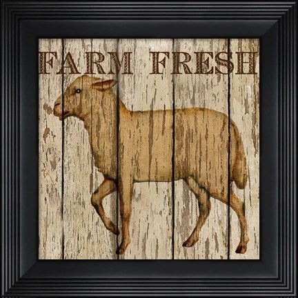Framed Farm Fresh Lamb Print