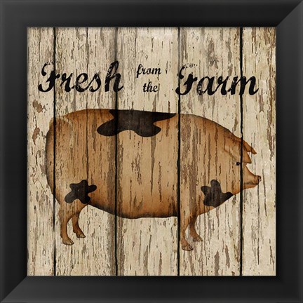 Framed Farm Fresh Pork Print