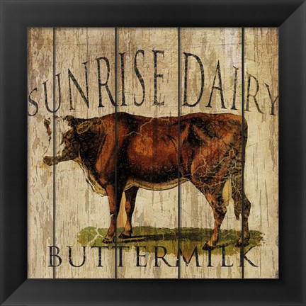 Framed Sunrise Dairy Print