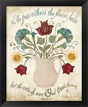 Framed Flower Fades Print