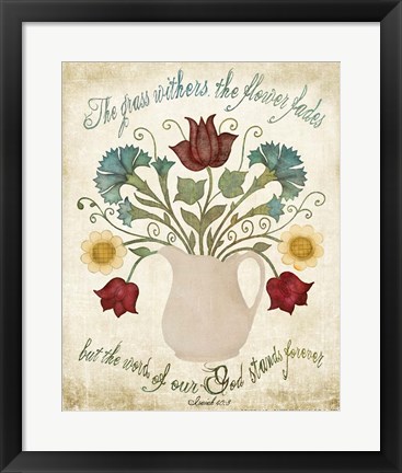 Framed Flower Fades Print