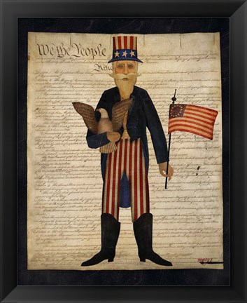 Framed Uncle Sam Print