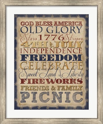Framed Fourth of July Print