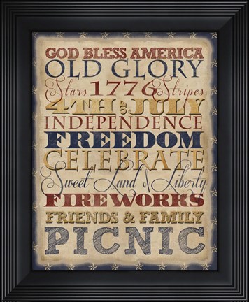 Framed Fourth of July Print