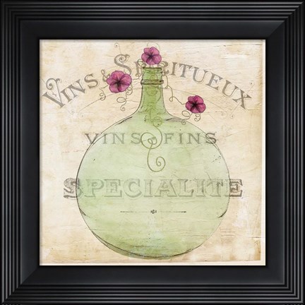 Framed Vin de Beaurdeaux Print