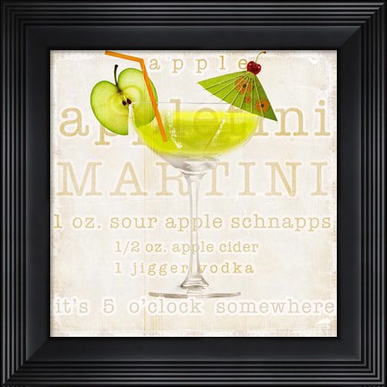 Framed Appletini Print