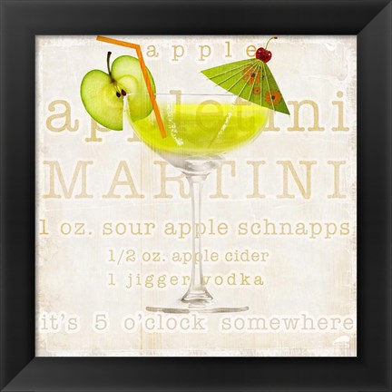 Framed Appletini Print