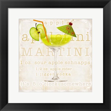 Framed Appletini Print