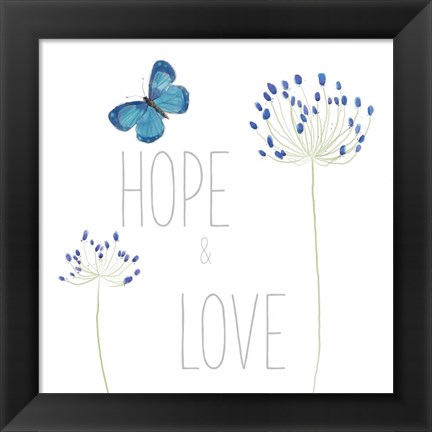 Framed Hope and Love Print