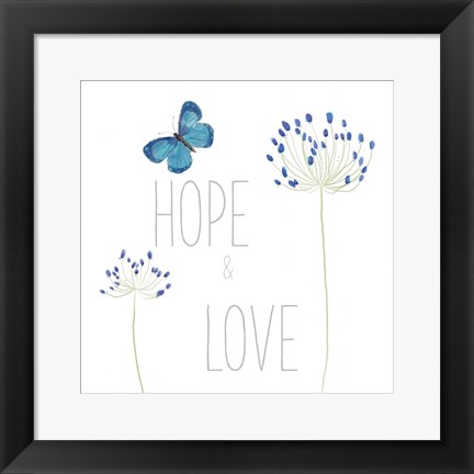 Framed Hope and Love Print