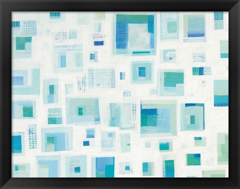 Framed Harbor Windows VI Print