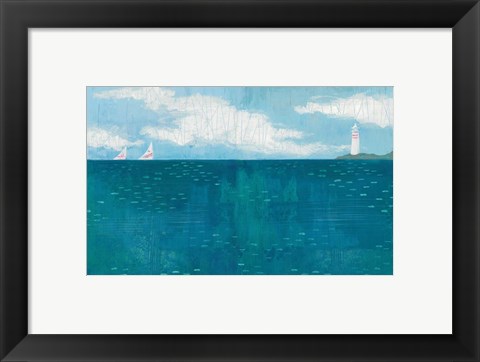 Framed Lighthouse Sail Print