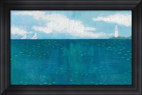 Framed Lighthouse Sail Print