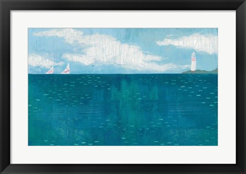 Framed Lighthouse Sail Print