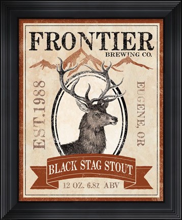 Framed Frontier Brewing I Print