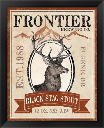 Framed Frontier Brewing I Print