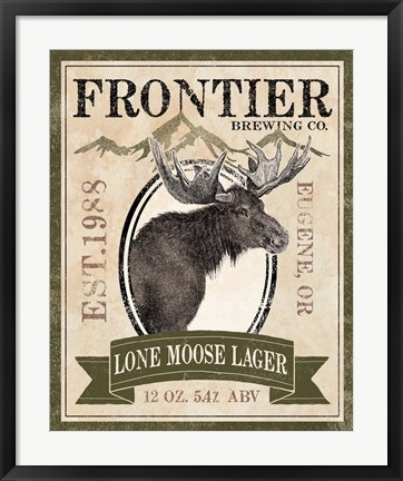 Framed Frontier Brewing II Print