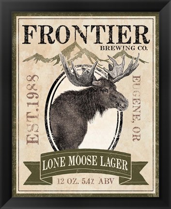 Framed Frontier Brewing II Print