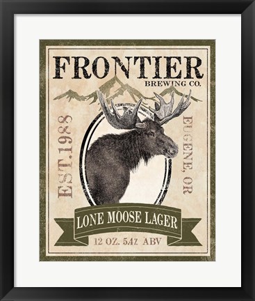 Framed Frontier Brewing II Print