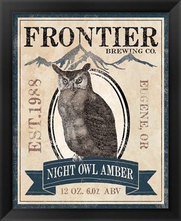 Framed Frontier Brewing III Print