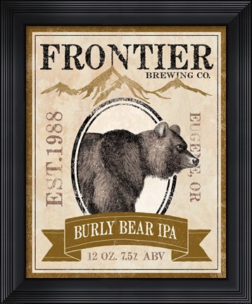 Framed Frontier Brewing IV Print
