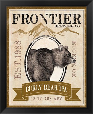 Framed Frontier Brewing IV Print