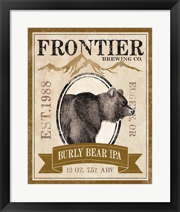 Framed Frontier Brewing IV Print