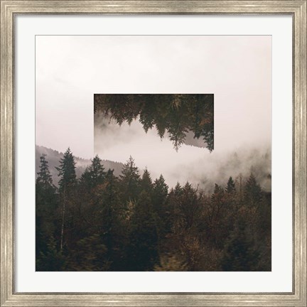 Framed Reflected Landscape I Print