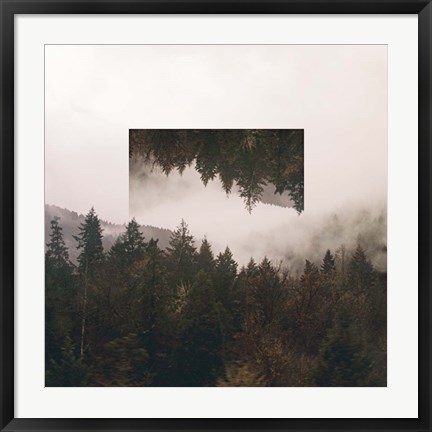 Framed Reflected Landscape I Print