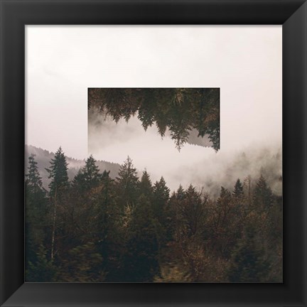 Framed Reflected Landscape I Print