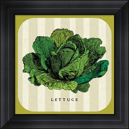 Framed Linen Vegetable II Print