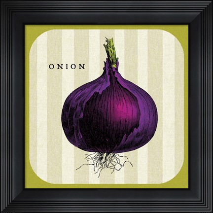 Framed Linen Vegetable III Print