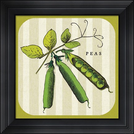Framed Linen Vegetable IV Print
