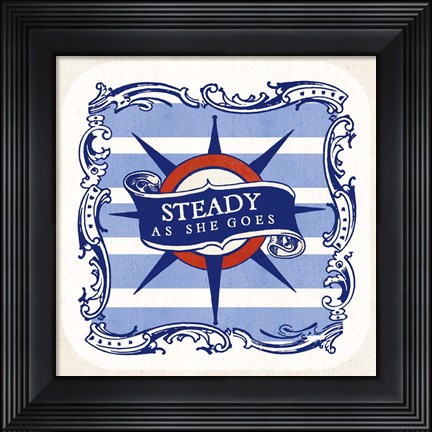 Framed On the Coast Border III Print