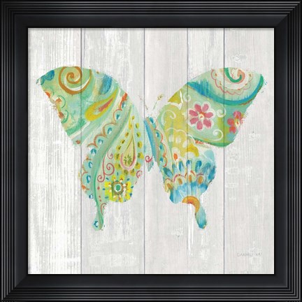 Framed Spring Dream Paisley VIII Print