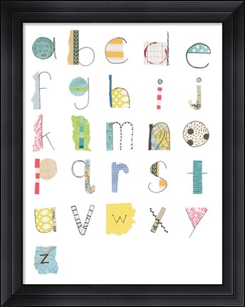 Framed Alphabet II Print