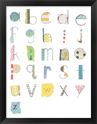 Framed Alphabet II Print