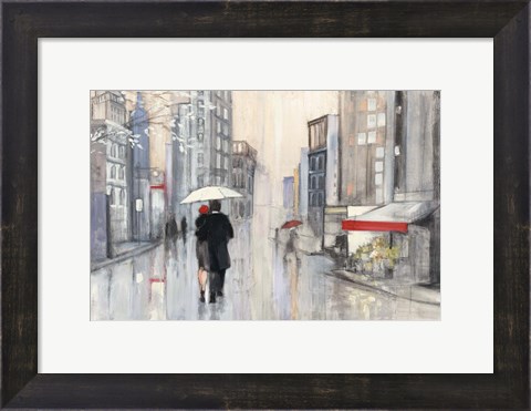 Framed Spring Rain New York Print